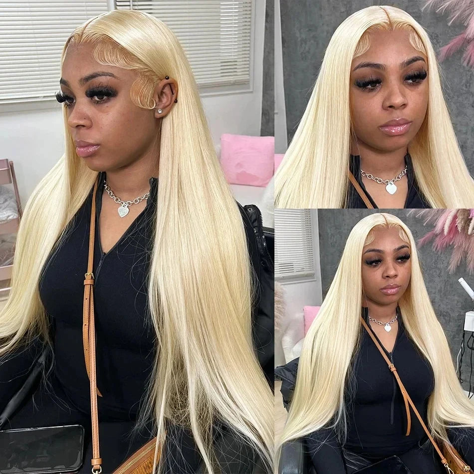 613 Lace Frontal Wigs Human Hair Colored Honey 13x4 13x6 HD Transparent Lace Front Wig Bone Straight Lace Front Wigs For Women