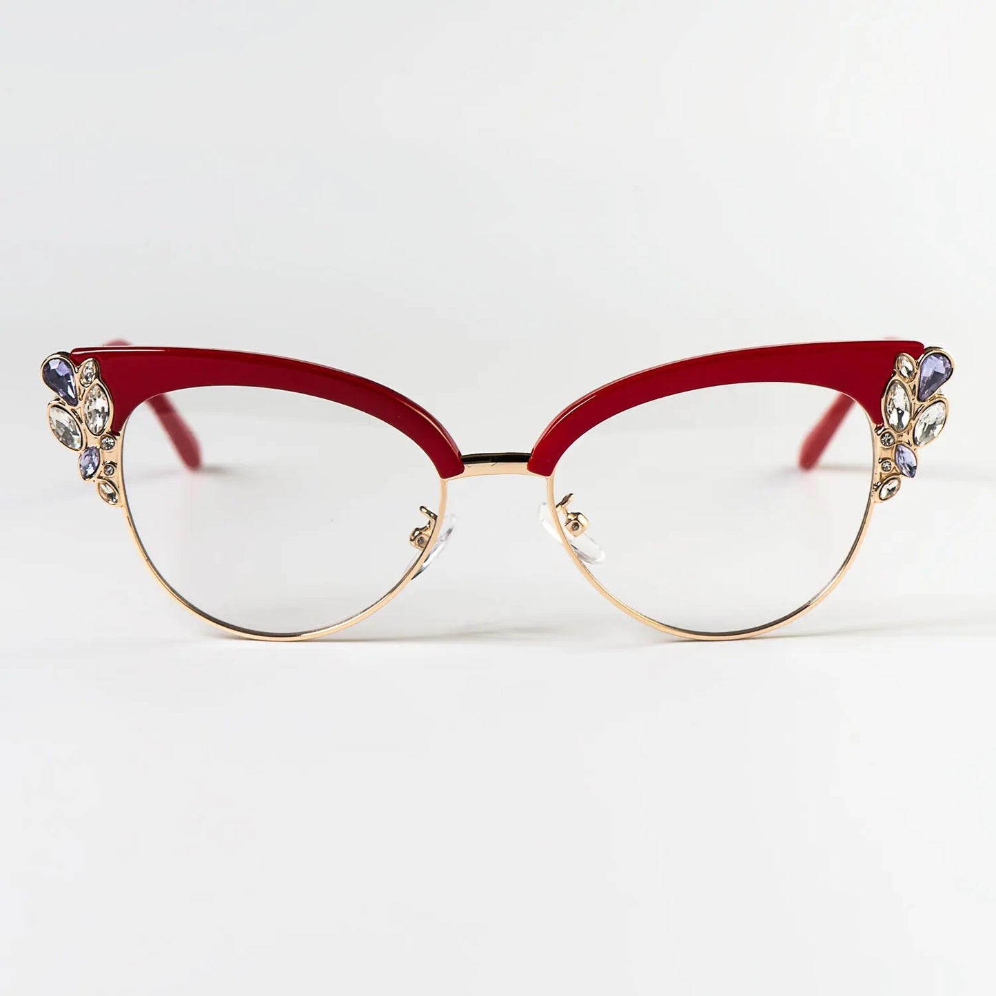 45120 GORGEOUS Ladies Cat Eye Shiny Rhinestones Glasses Frames For Women Eyewear Optical EyeGlasses