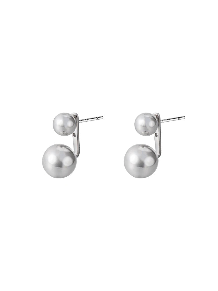 2023 New Women's Earrings Metal Ball Ear Stud Earrings for Women Bijoux Korean Boucle Girl Gifts Jewelry Wholesale