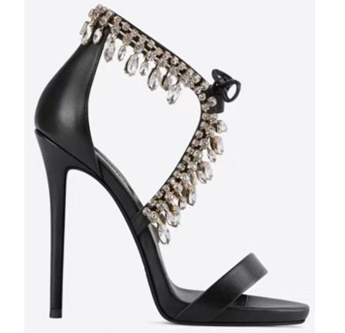 Stiletto Heel Rhinestone Simple Women's Shoes